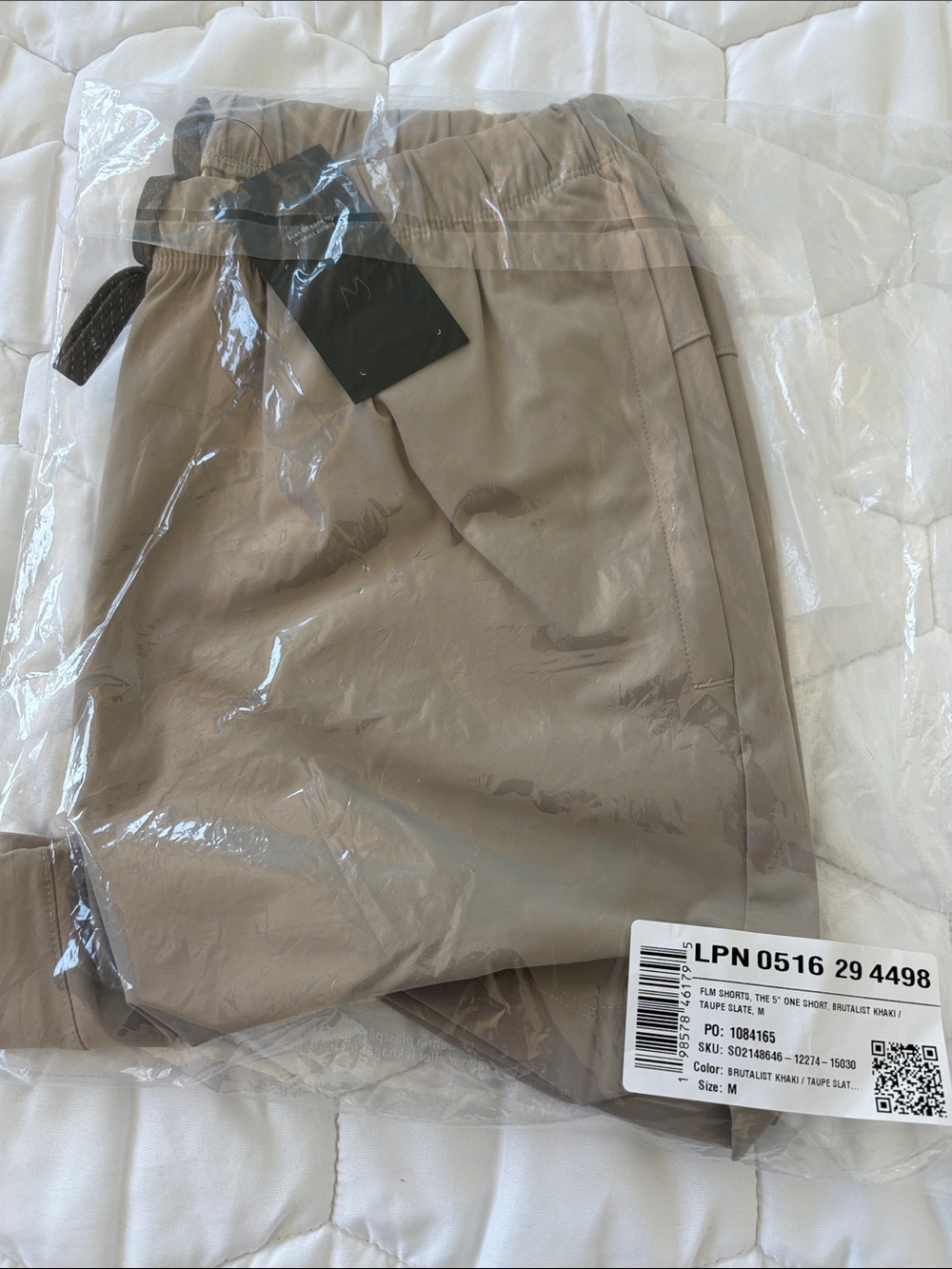 Fabletics Men's Khaki Athletic Shorts